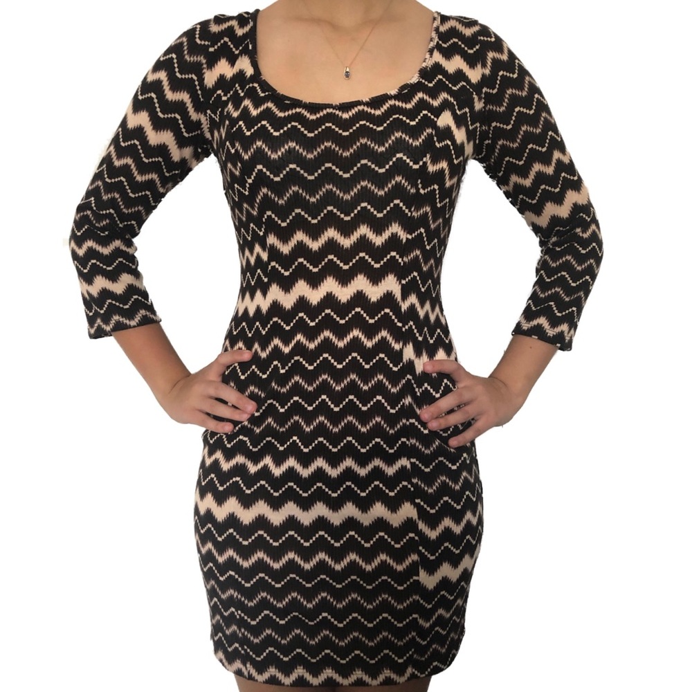 Charlotte Russe Zig Zag Pattern Tunic Dress Size L